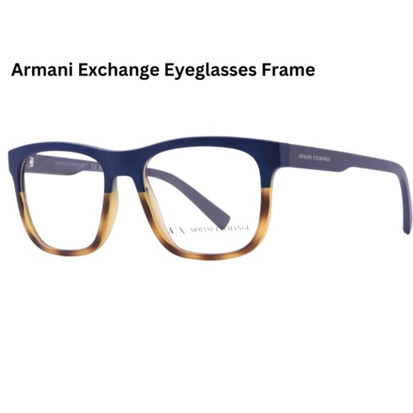New Men's A|X ARMANI EXCHANGE Square Eyeglass Frames 100% Authentic - Picture 4 of 8